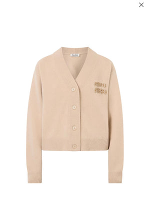 Miu Miu ‘25 Embroidered Cashmere Cardigan