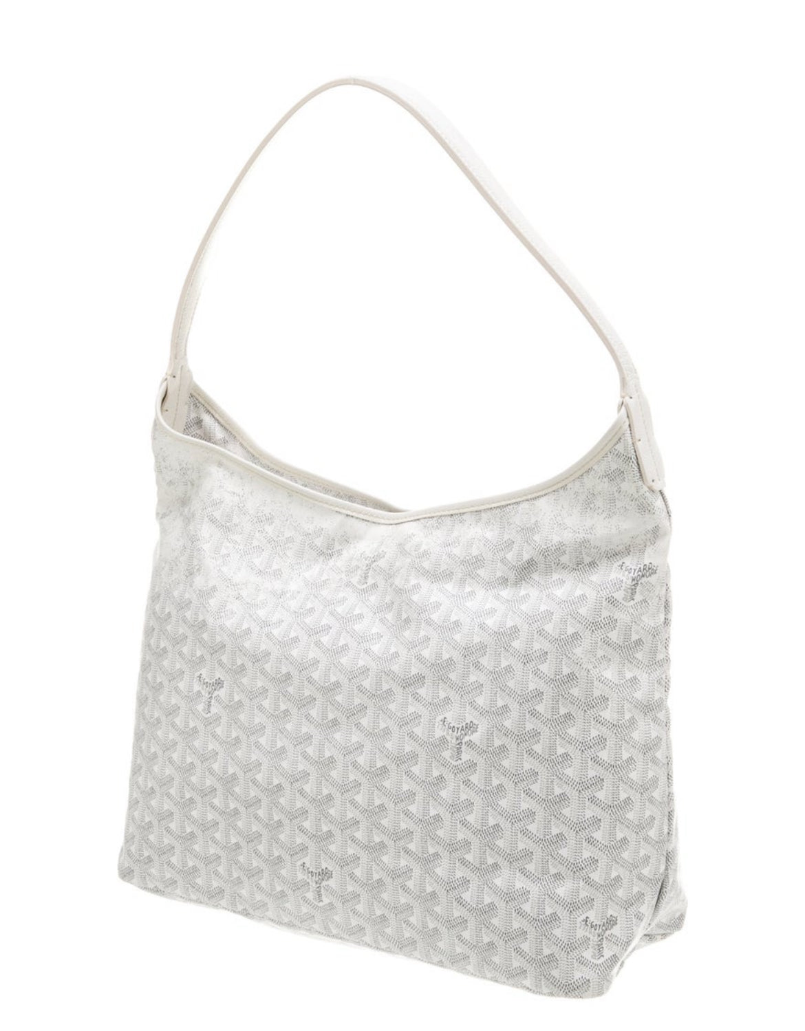 Goyard Goyardine Boheme Hobo Bag in White