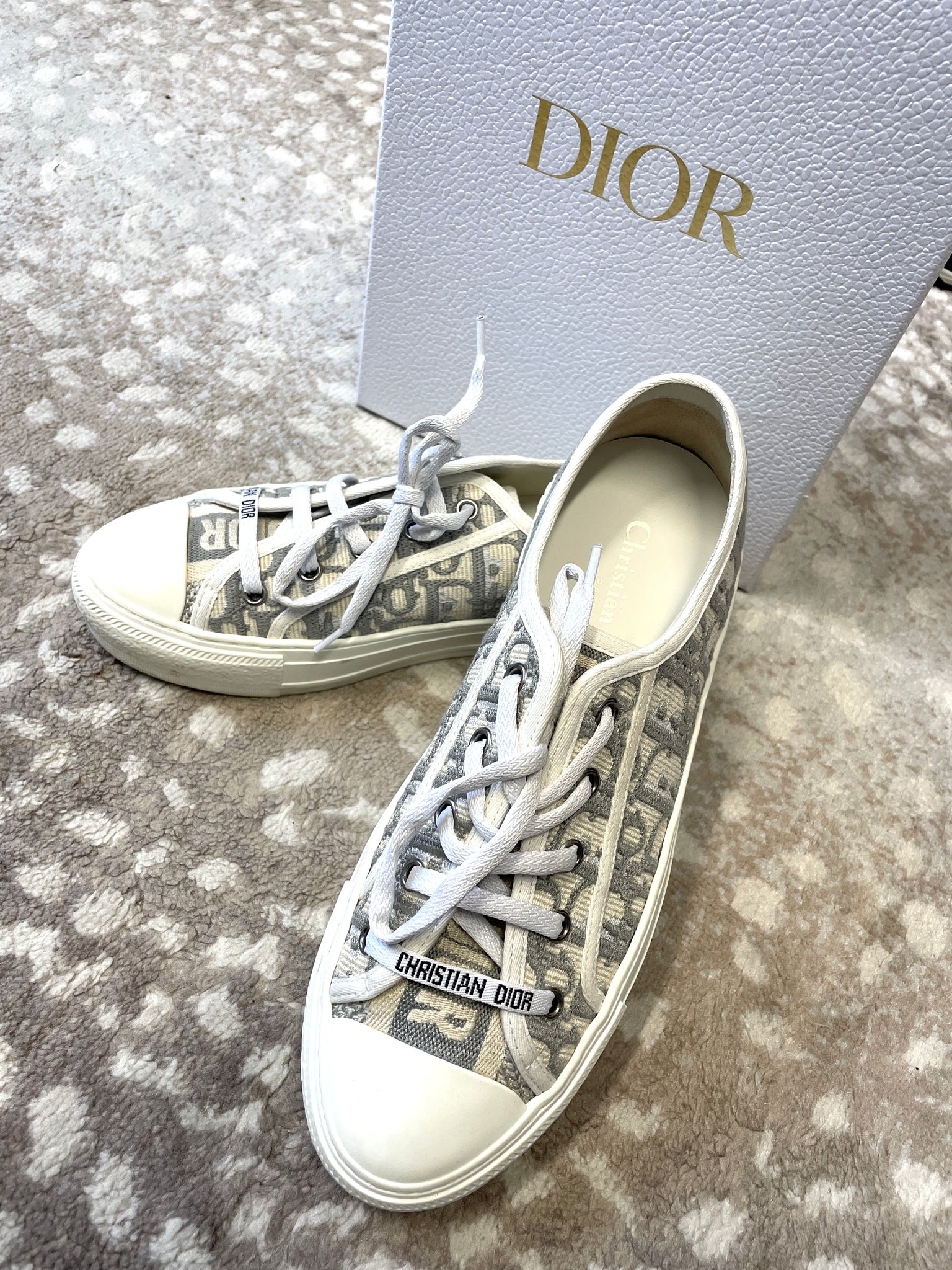 Dior Walk N Dior Sneakers Size 38.5