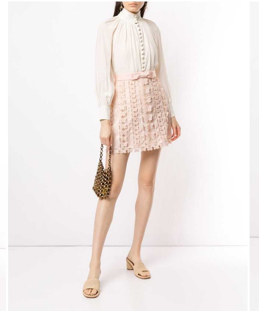 Zimmermann Super Eight Flutter Mini Skirt