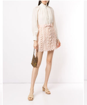 Zimmermann Super Eight Flutter Mini Skirt