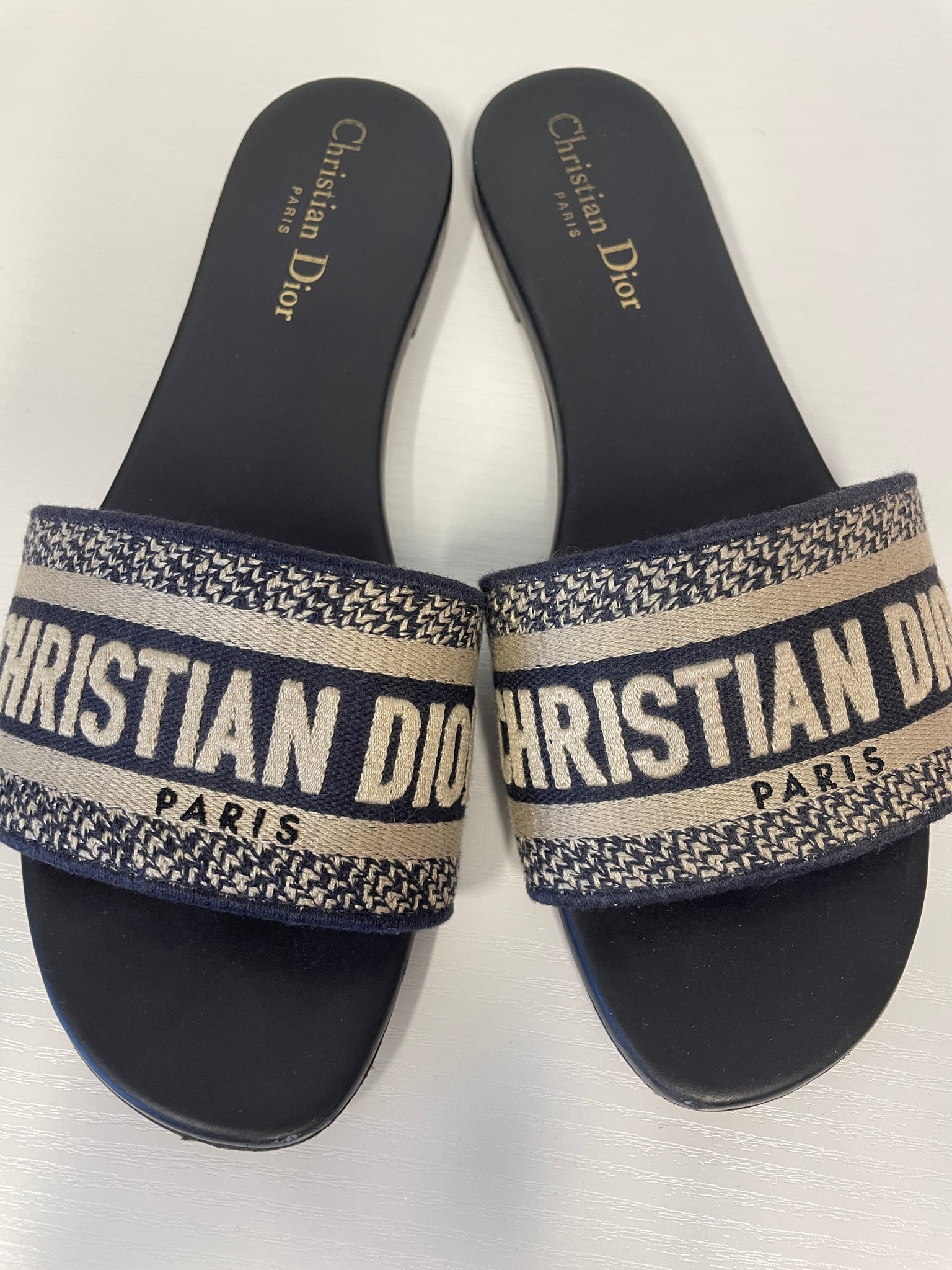 Dior Dway Slides in Blue