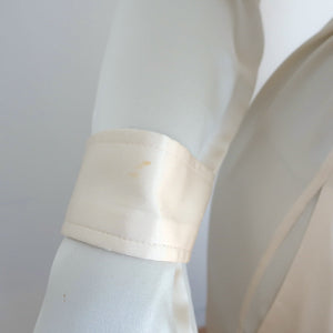 Sablyn Ivory Satin Trench Coat