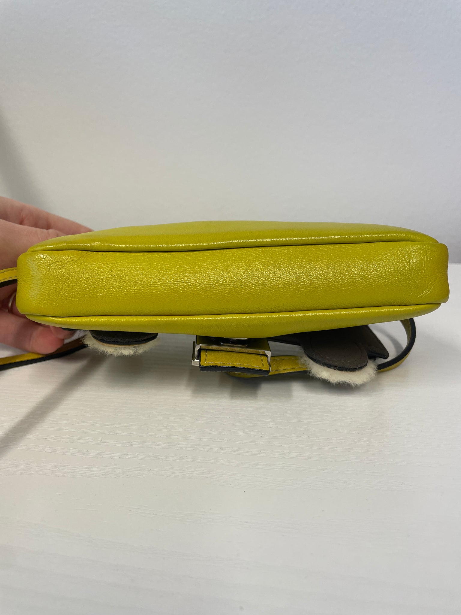 Fendi Micro Mini Monster Baguette in Yellow