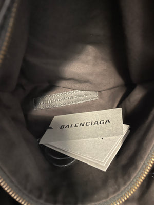 Balenciaga Le City Medium Bag Mineral Blue authenticity tag