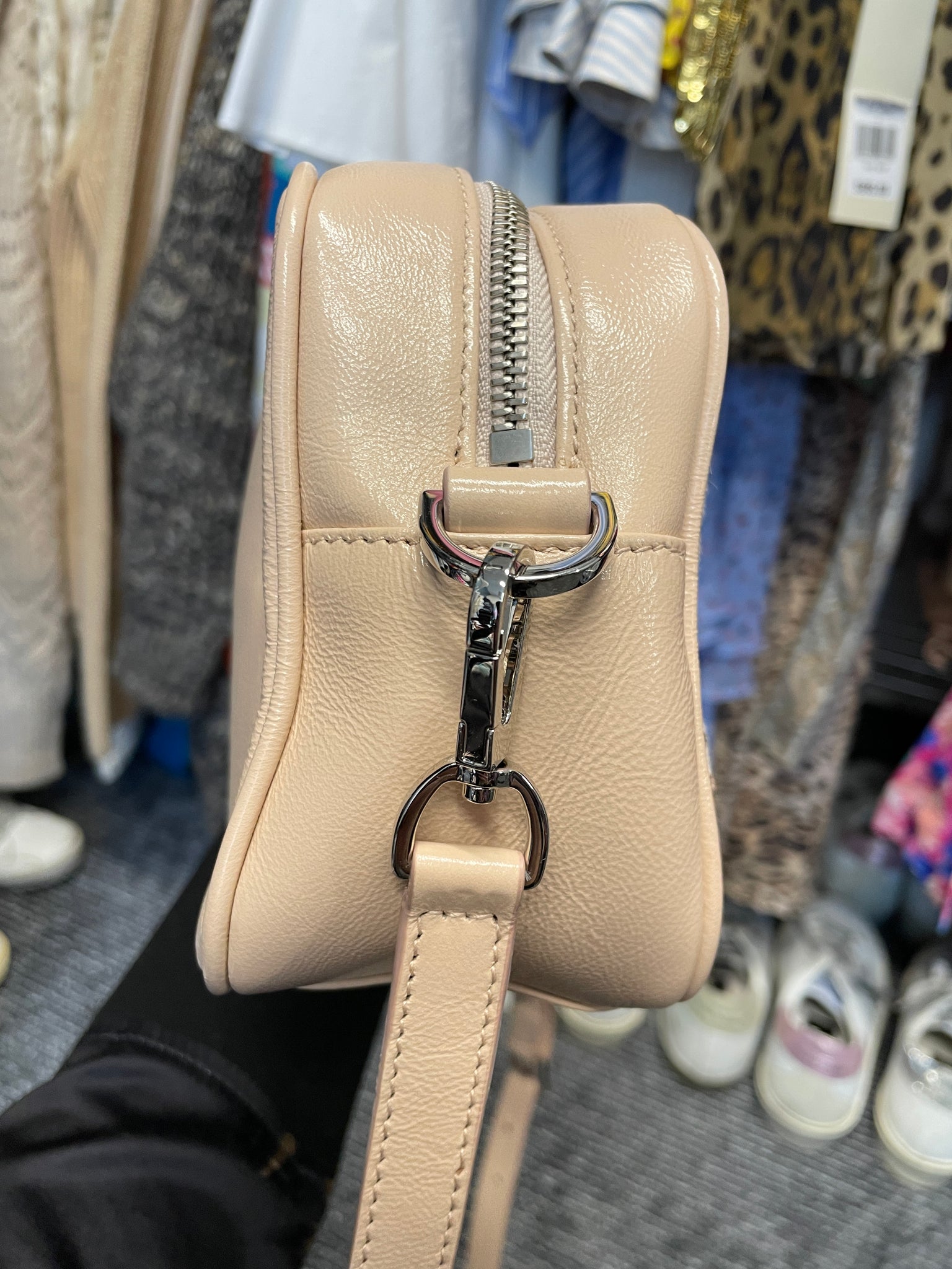 Golden Goose Leopard Pony Hair Crossbody Star Bag