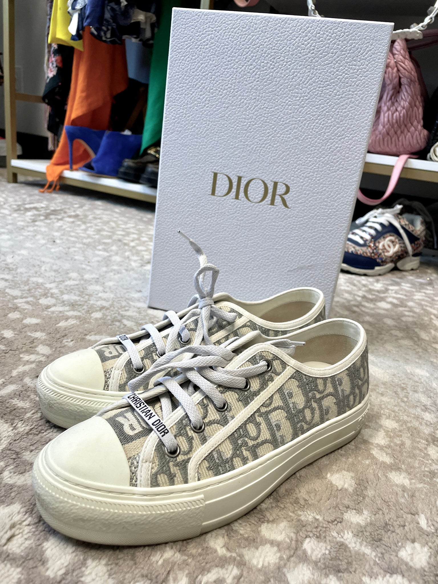 Dior Walk N Dior Sneakers Size 38.5