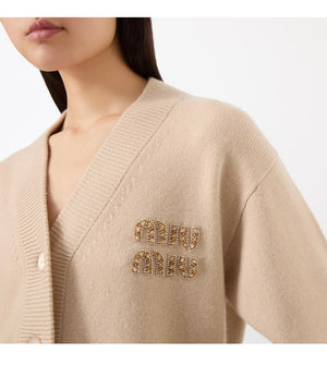 Miu Miu ‘25 Embroidered Cashmere Cardigan