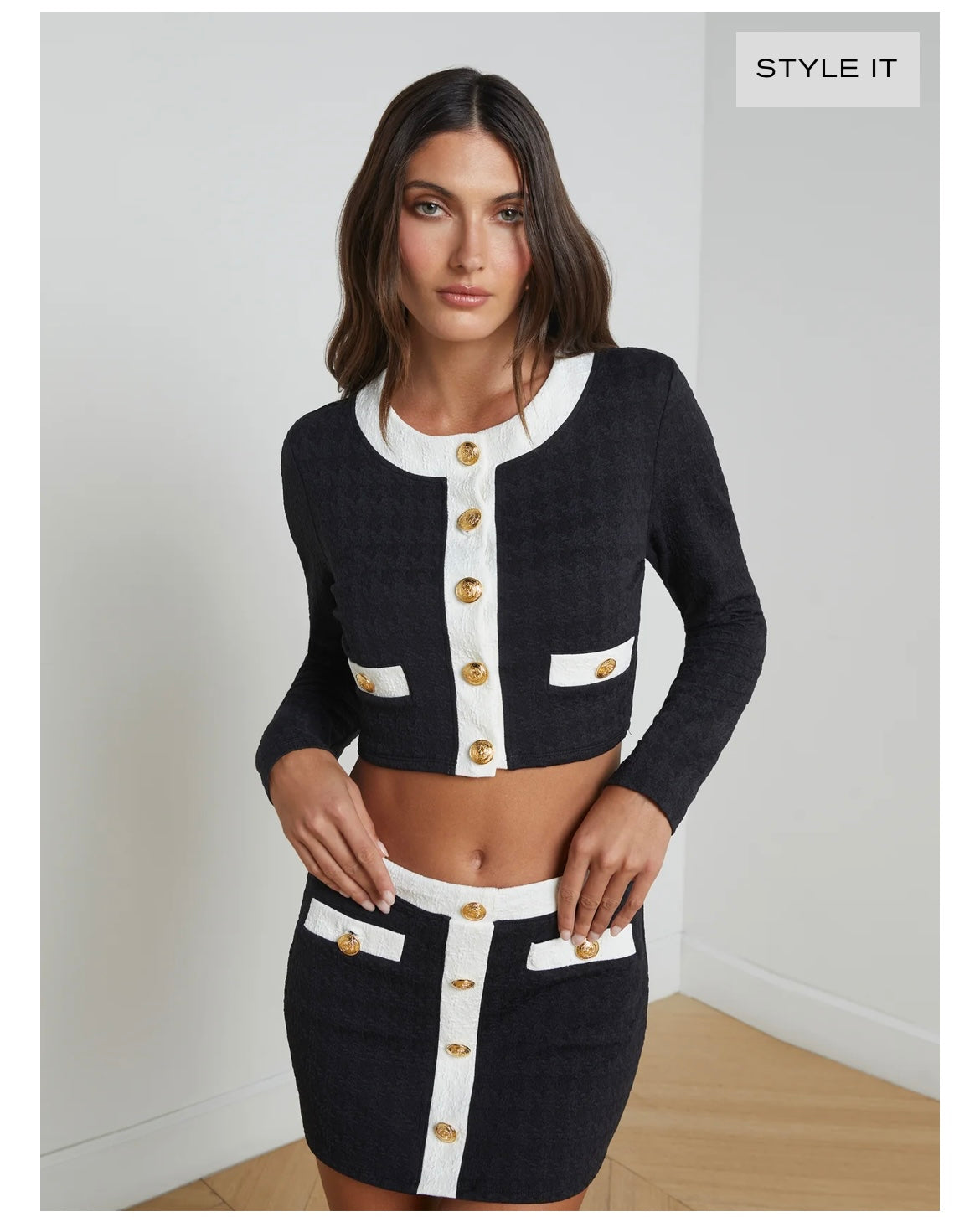 L’Agence Adaline Cardigan Cover Up Set