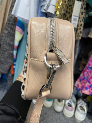 Golden Goose Leopard Pony Hair Crossbody Star Bag