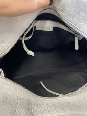 Interior view of Balenciaga Neo Cagole Small Handbag with cotton canvas lining