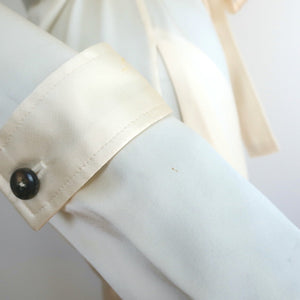 Sablyn Ivory Satin Trench Coat