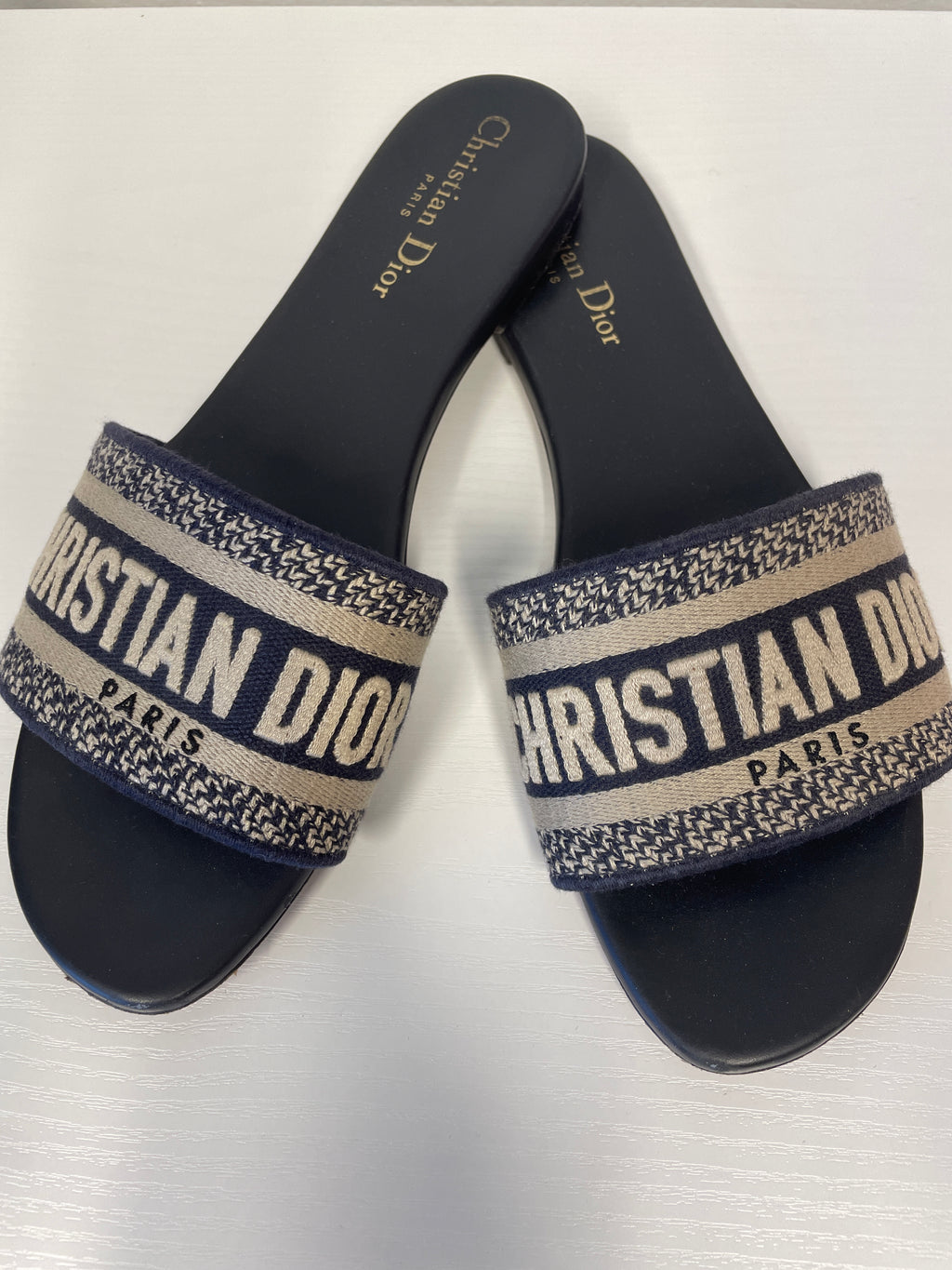 Dior Dway Slides in Blue