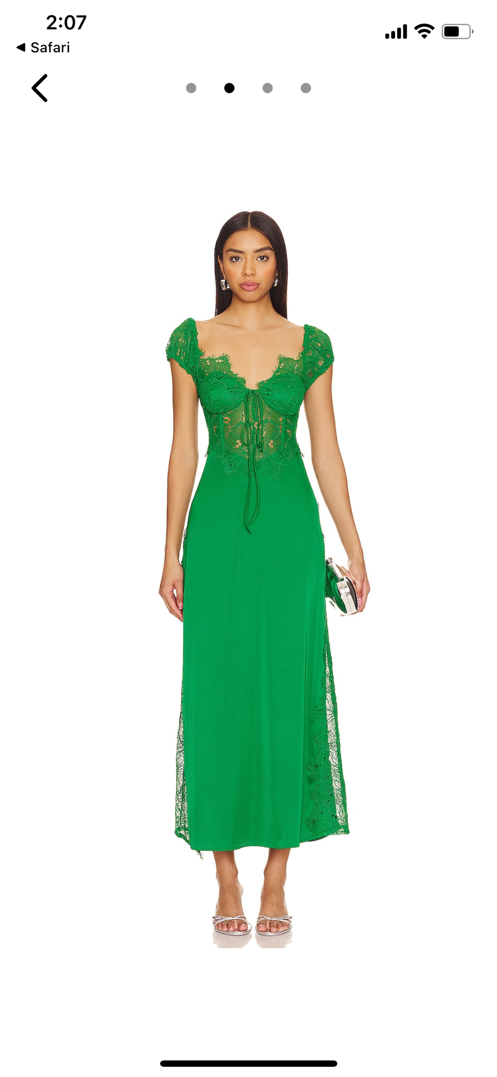 For Love & Lemons Casey Lace Maxi Dress