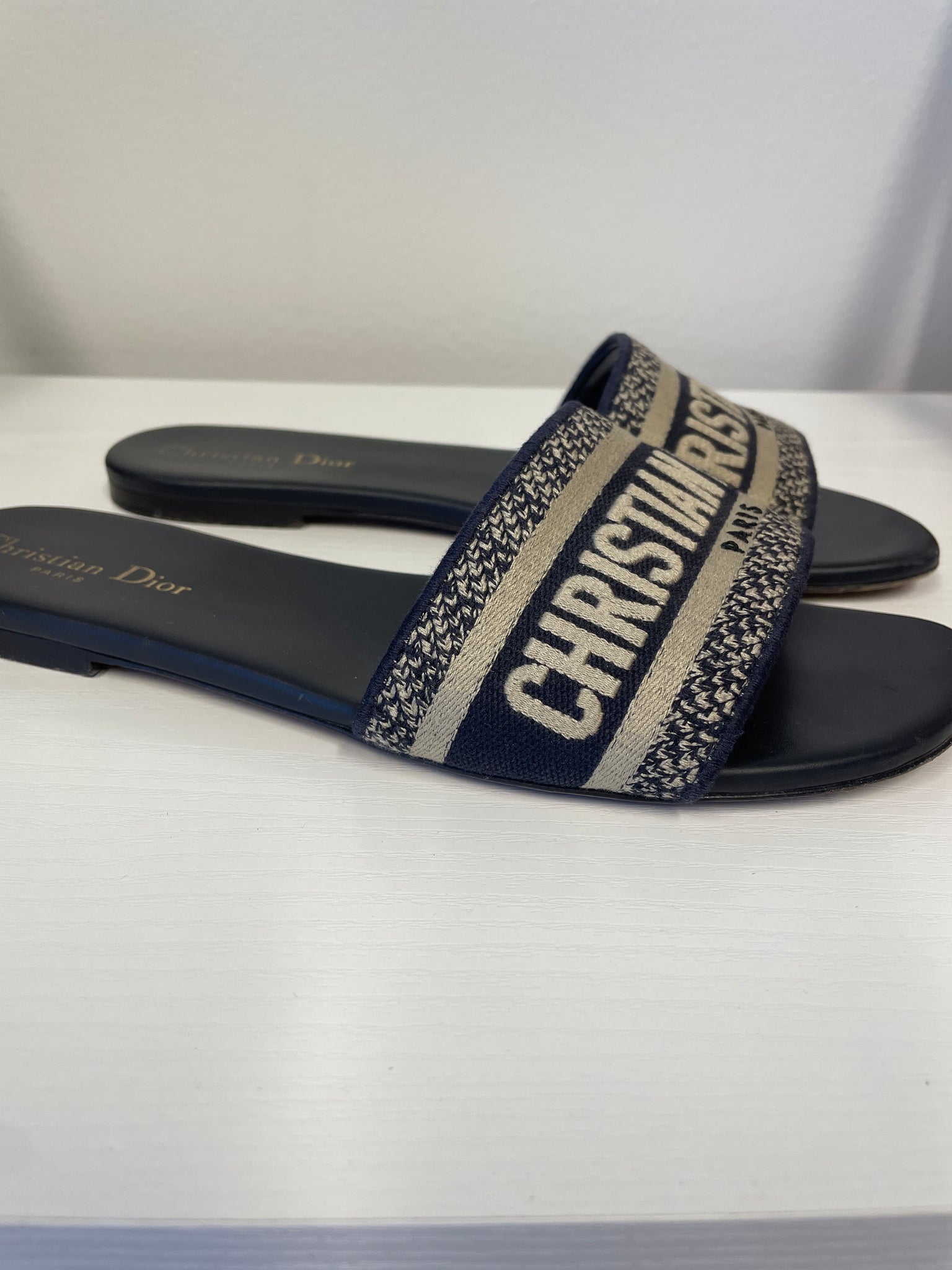 Dior Dway Slides in Blue