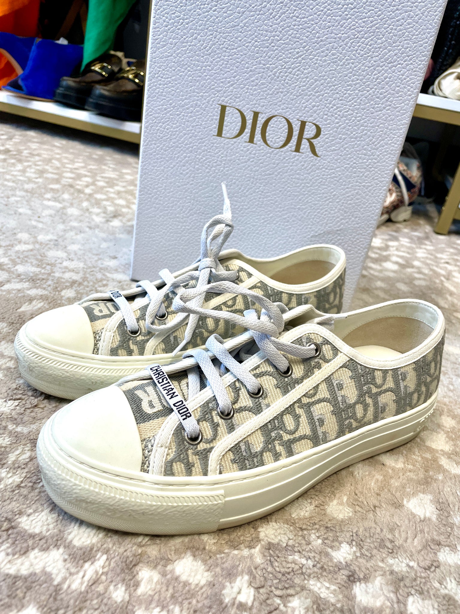 Dior Walk N Dior Sneakers Size 38.5