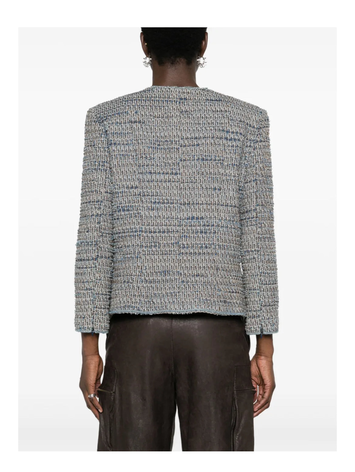 CHANEL 2003 Frayed Tweed Jacket