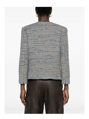 CHANEL 2003 Frayed Tweed Jacket