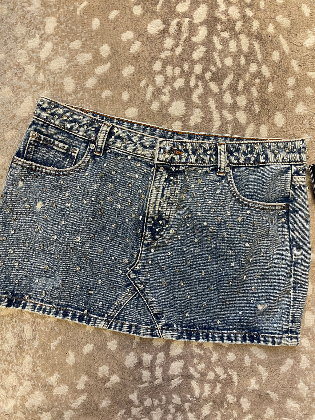 Retrofete Lolita Crystal Mini Skirt