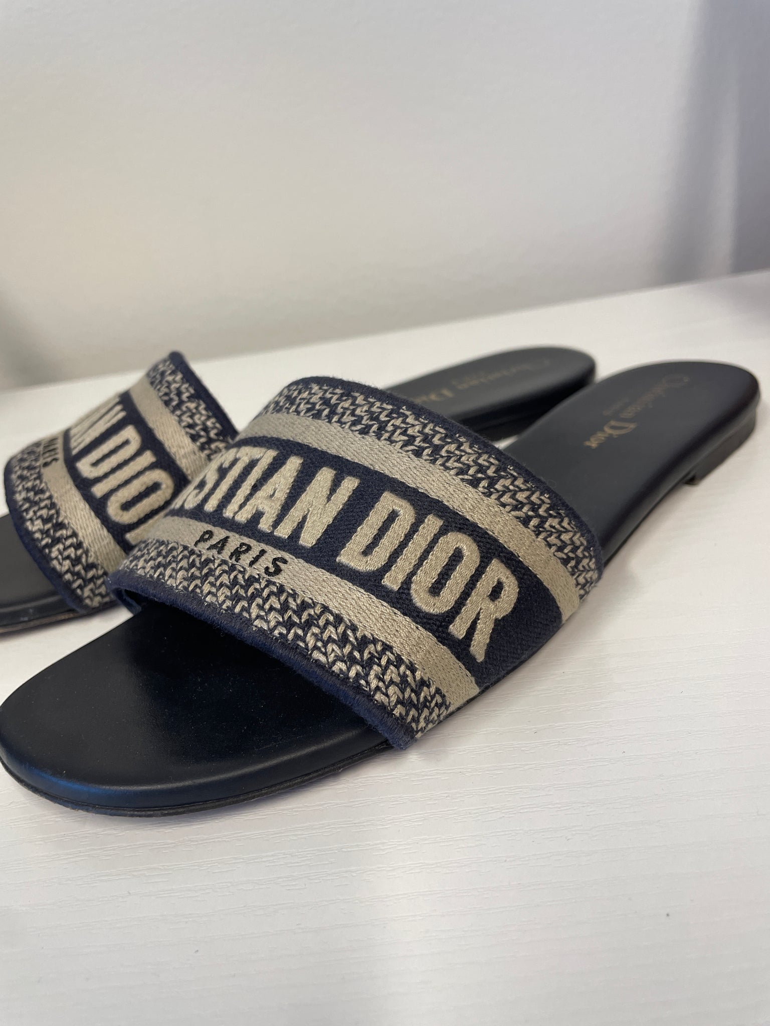 Dior Dway Slides in Blue