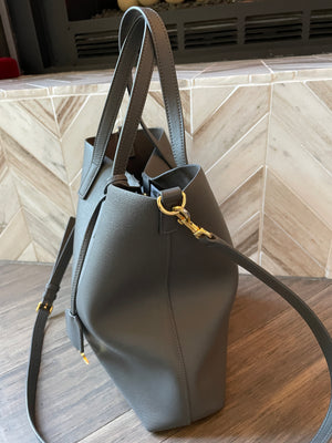 Saint Laurent North/South Shopping Bag in Grey