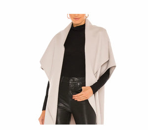 Lamarque Penelope Double Face Wool Coat front view on model