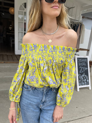 Caroline Constas Off the Shoulder Top