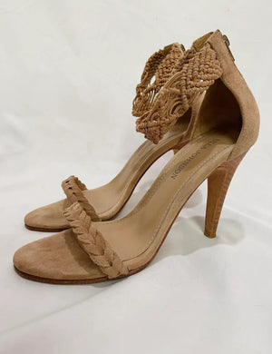 Ulla Johnson Braided Suede Sandals