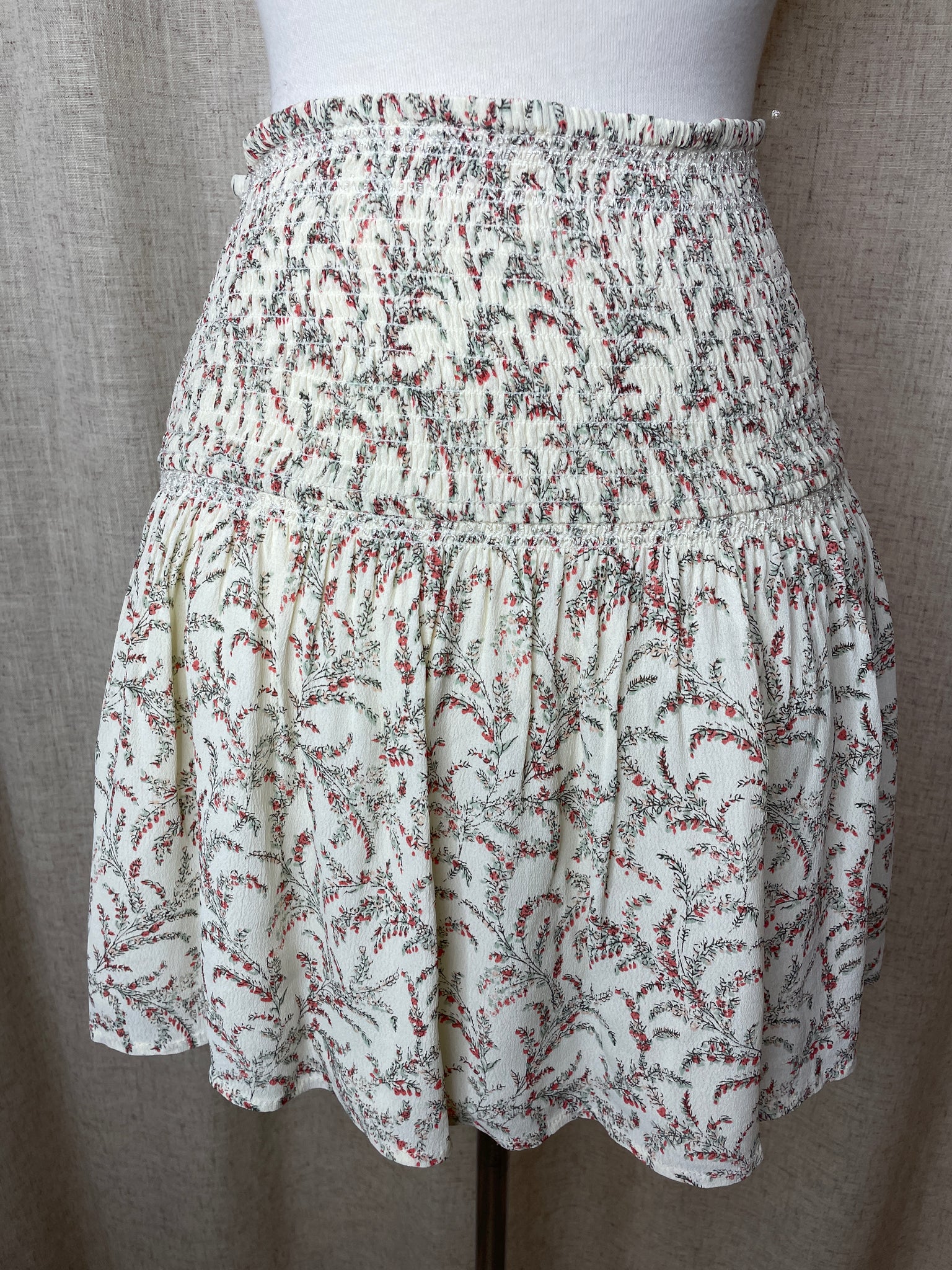 Ba&sh Petite Floral Mini Skirt