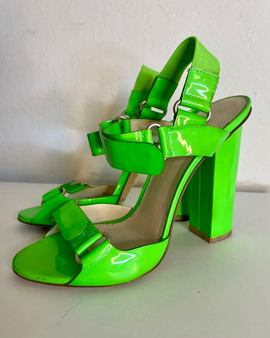 Christopher Kane Neon Patent Sandals