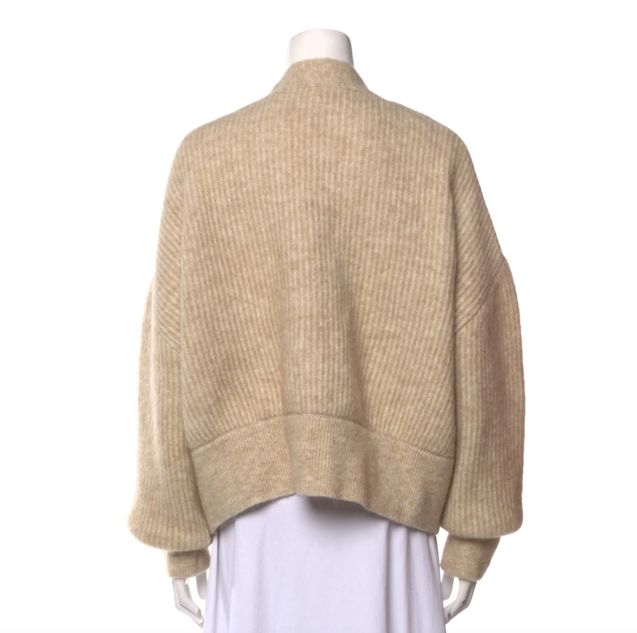 Anine Bing Ribbed Mohair Cardigan Sweater