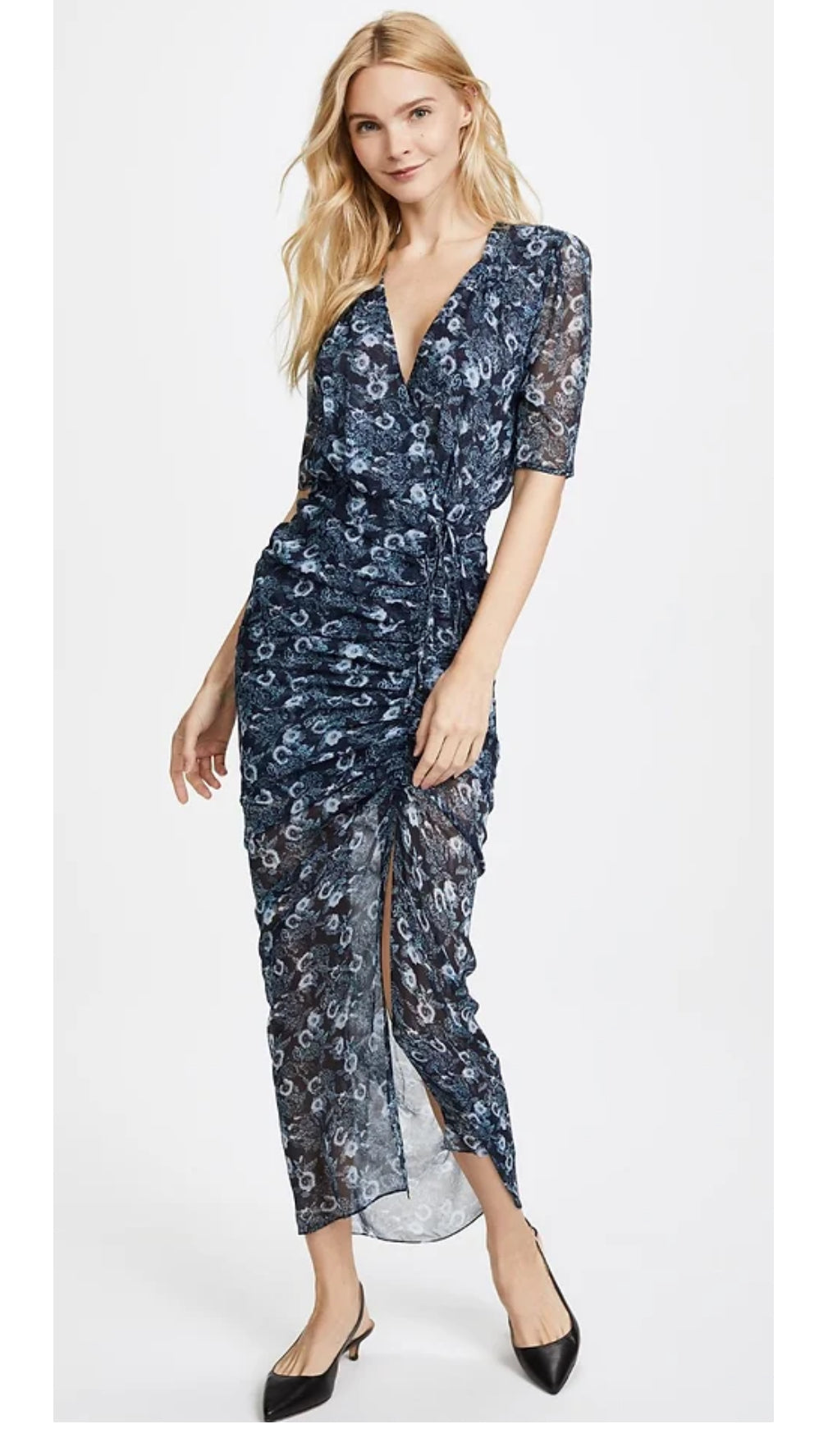 Veronica Beard Print Silk Dress