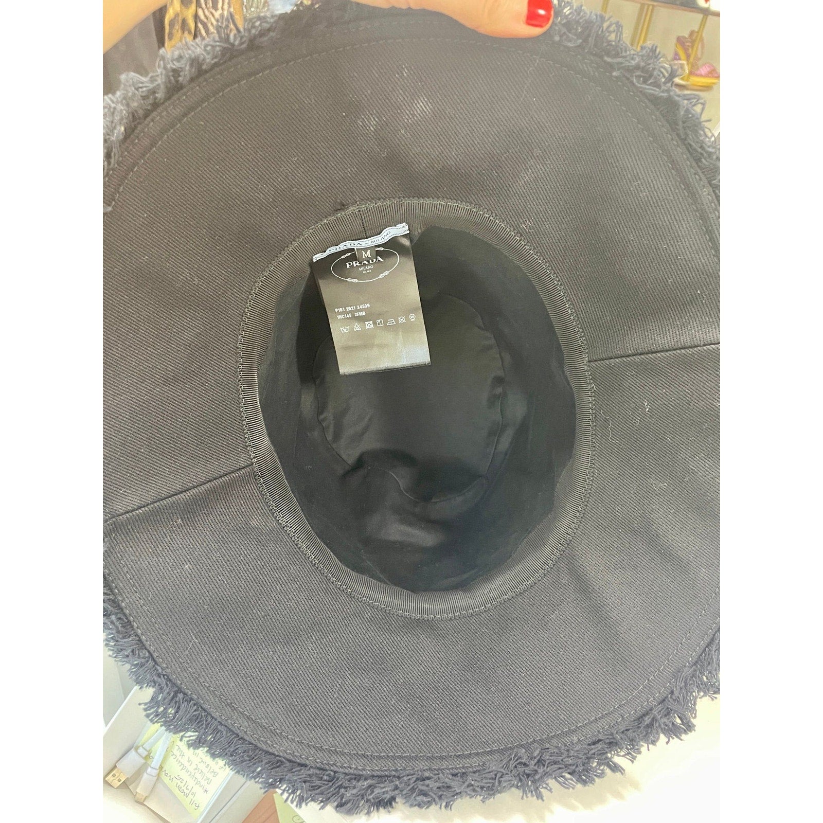 Prada Sleek Black Bucket Hat Black Foldable Re-Nylon bucket hat | PRADA - United States main image 2