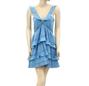 Isabel Marant Etoile Casey Ruffle Tiered Lace Dress