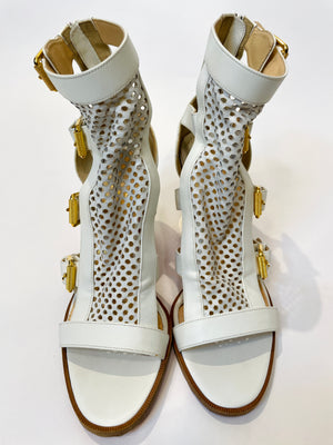 Christian Louboutin Fencing Perforated Sandals