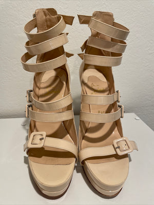Christian Louboutin Patent Strappy Platform Sandals
