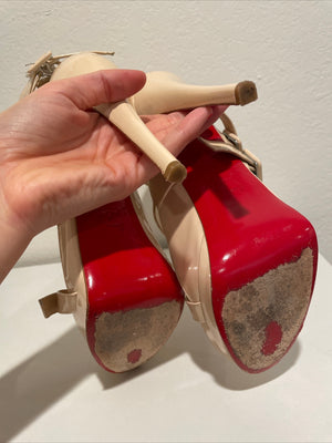 Christian Louboutin Patent Strappy Platform Sandals