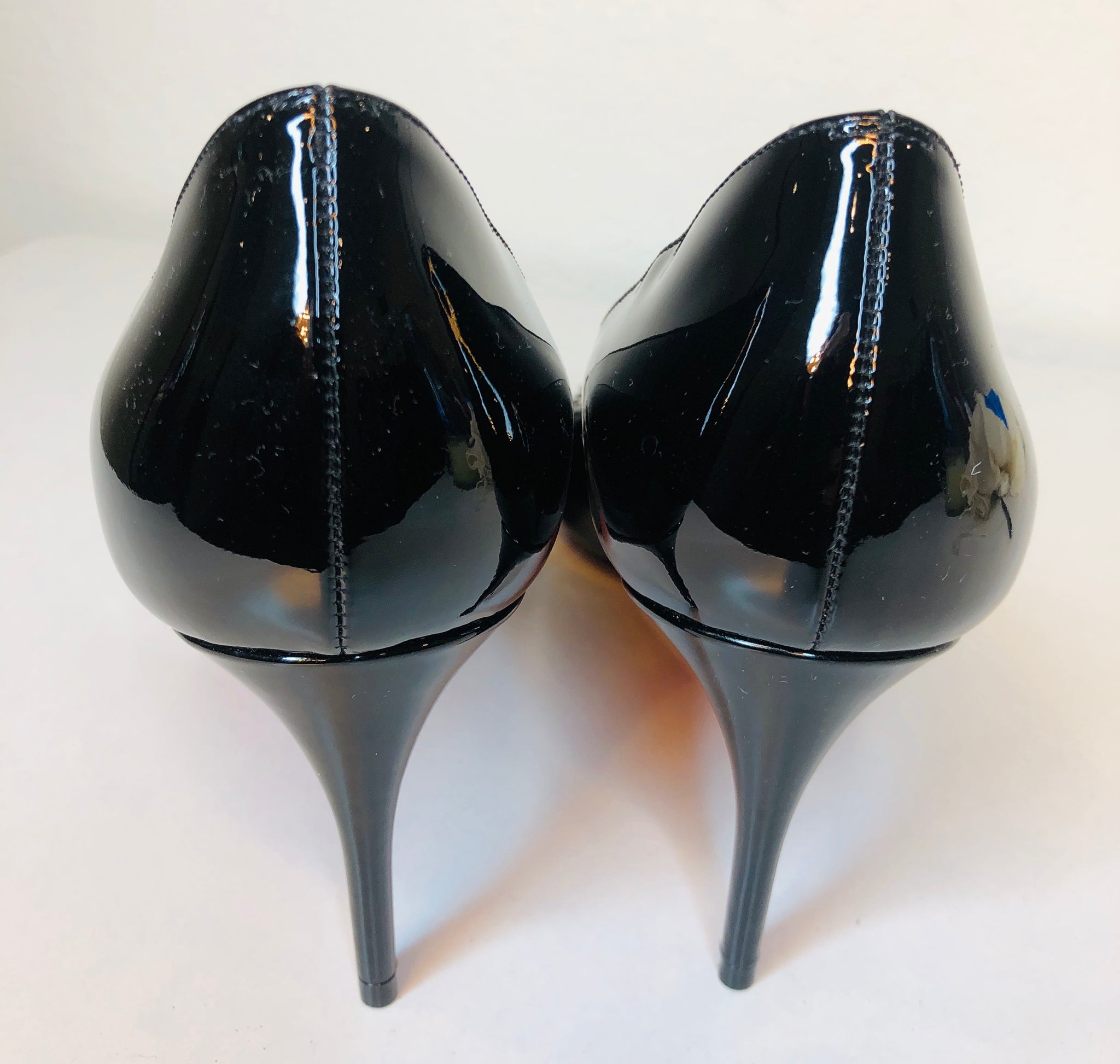 Christian Louboutin Patent Studded Pointed Toe Pumps Size 39