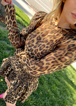 Magda Butrym Leopard Silk Dress
