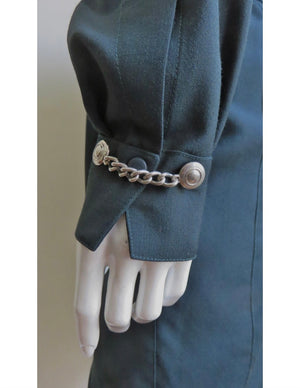 Thierry Mugler Military Wrap Dress Size 36