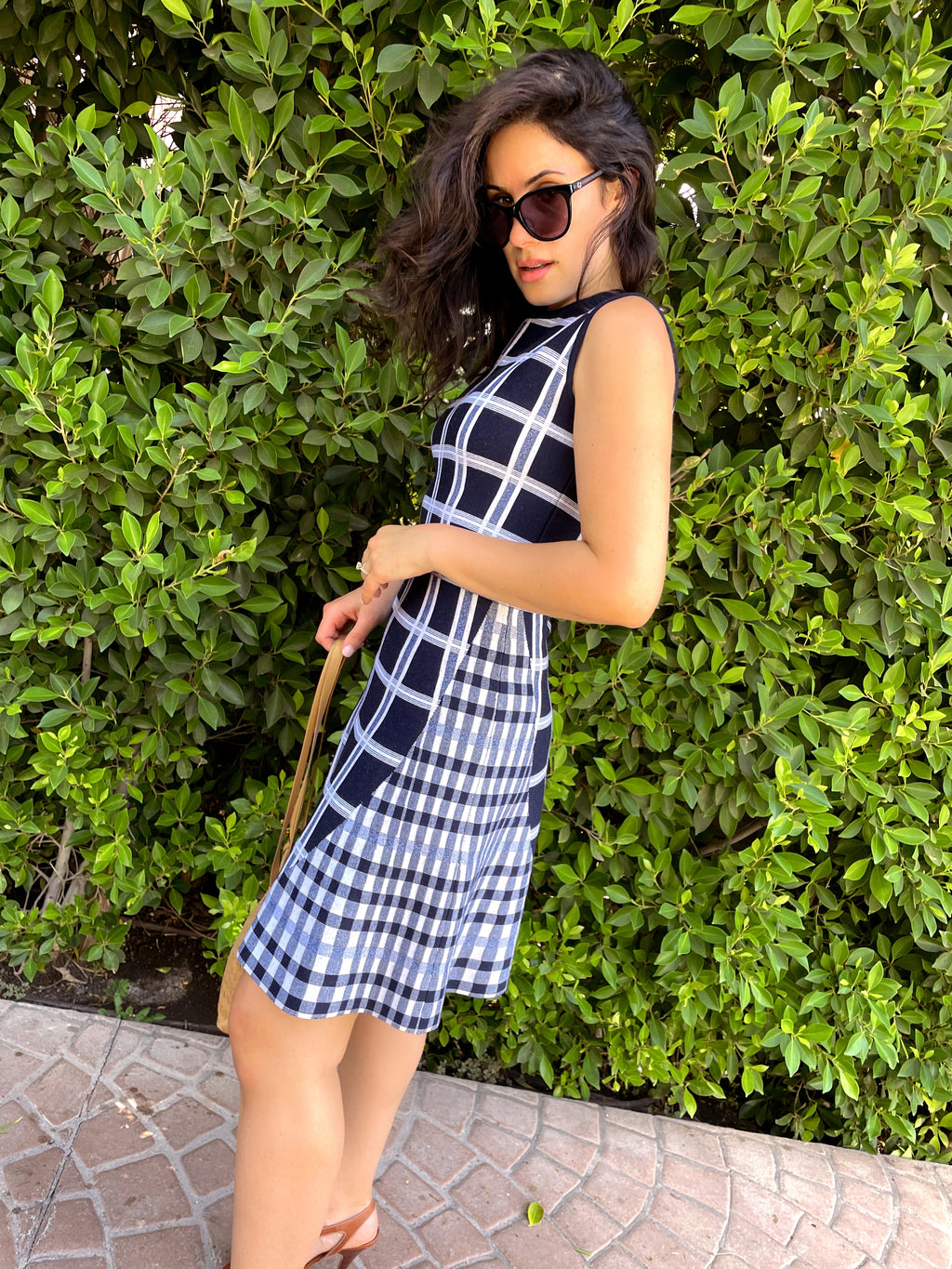 Victoria Beckham Checkered Dress