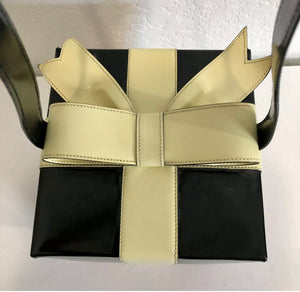 Moschino Vintage Leather Bow Bag